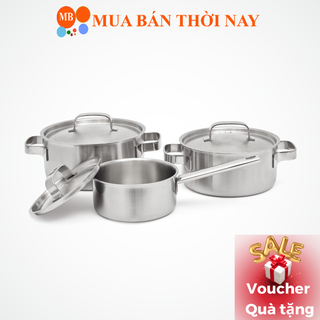 Bộ nồi inox 6 món cao cấp malloca sa 2030