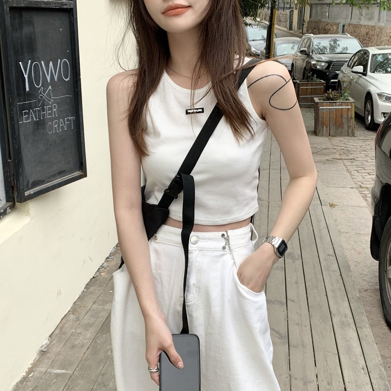 Áo croptop kiểu ôm sát nách Yinxx, áo ba lỗ nữ basic chất borip cotton 100% CRT51 | BigBuy360 - bigbuy360.vn