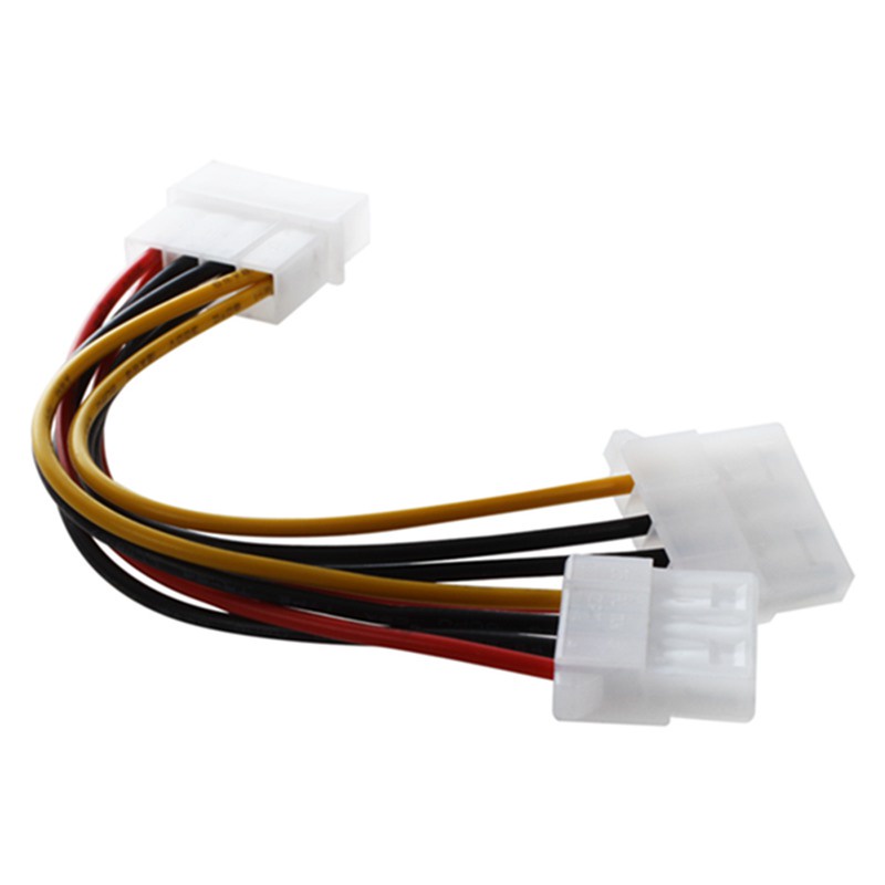 Cáp chia nguồn molex IDE 4pin 1 ra 2 20Cm - 4 pin molex male to 2 4 pin female cable