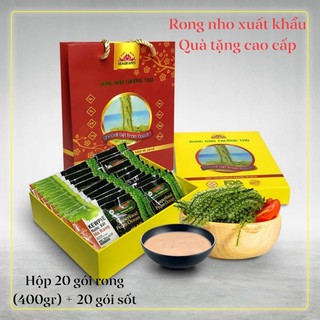 Rong nho Trường Thọ Chính Hãng - Hộp 20 gói + tặng 20 gói sốt mè rang