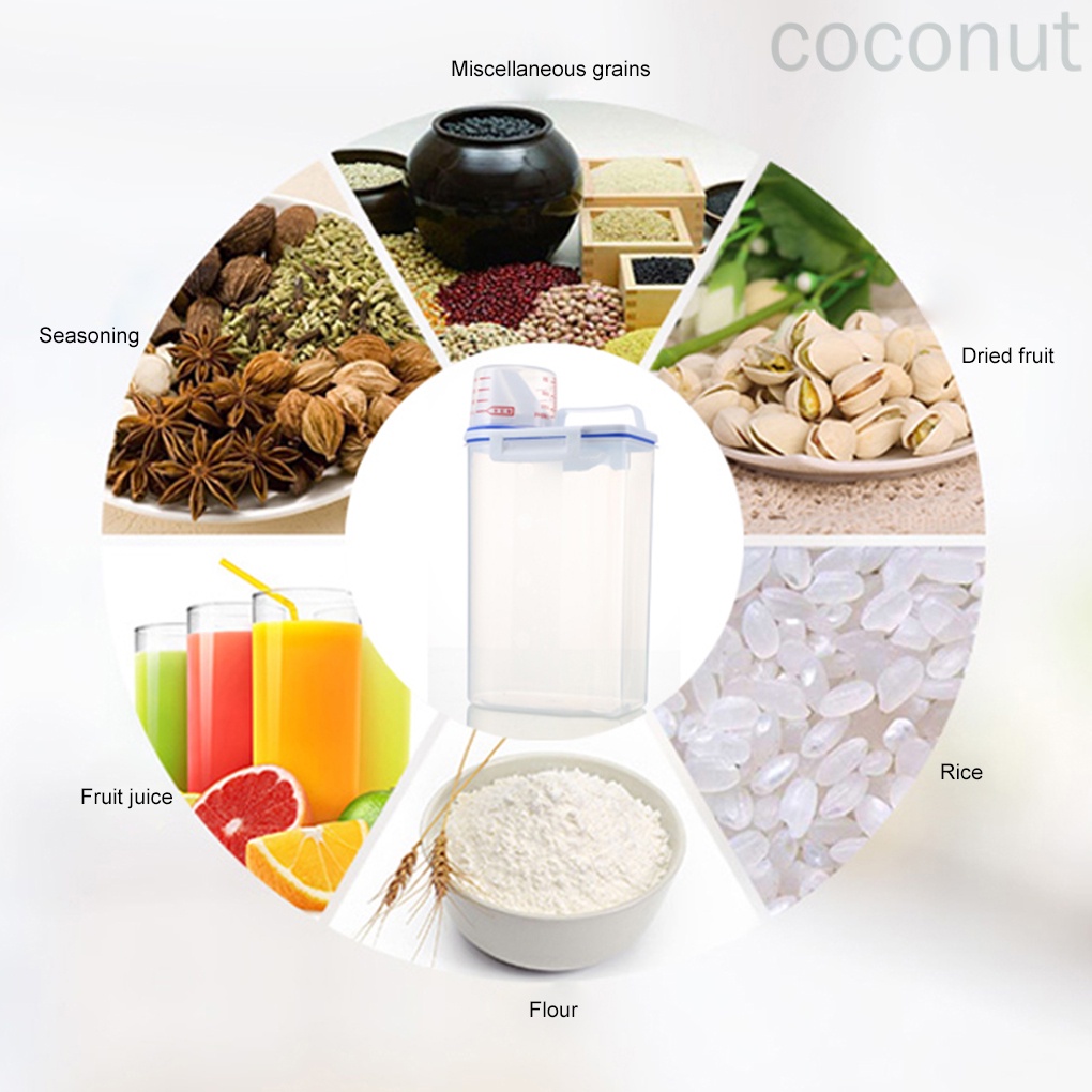 Hộp nhựa đựng gạo/ngũ cốc cho nhà bếp