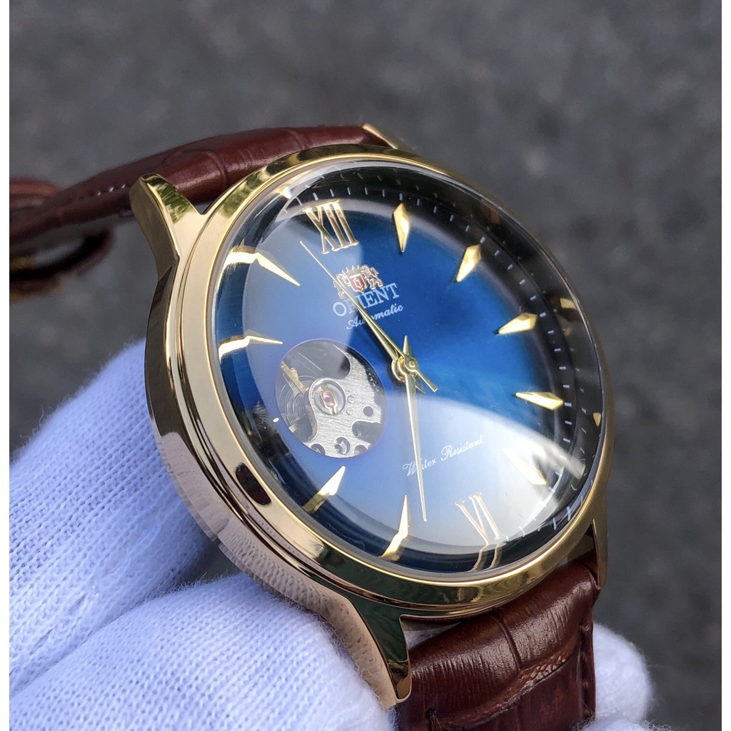 đồng hồ nam orient máy cơ automatic mặt kính cầu lồi