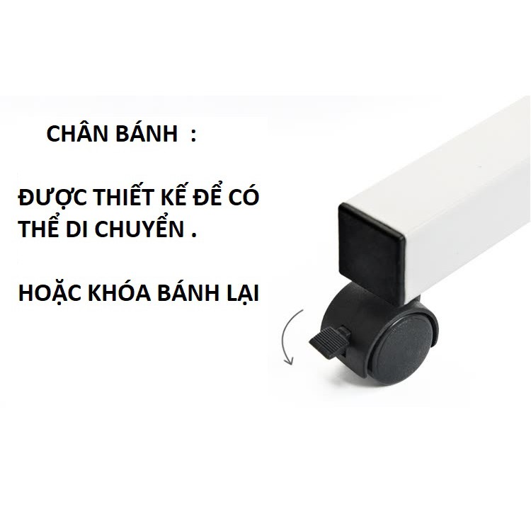 Bàn máy tính có bánh xe ( Chỉnh được độ cao bàn  )