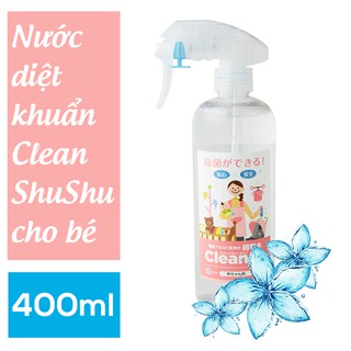 Nước diệt khuẩn đồ chơi và rau củ cho bé Clean Shu Shu for baby - NK nguyên hộp Nhật