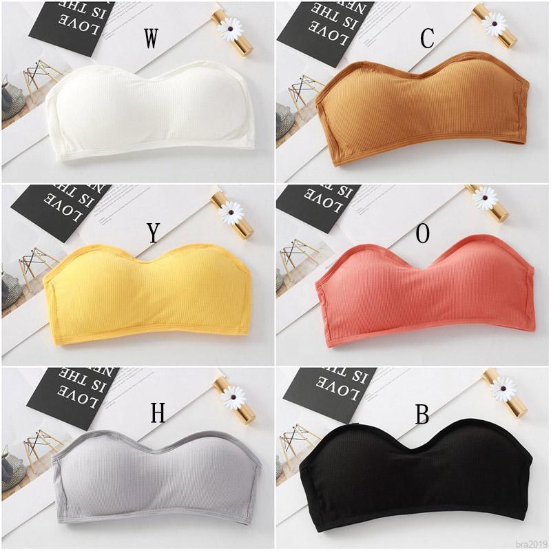 Áo Lót Ống Không Dây Màu Trơn Thời Trang Cho Nữ