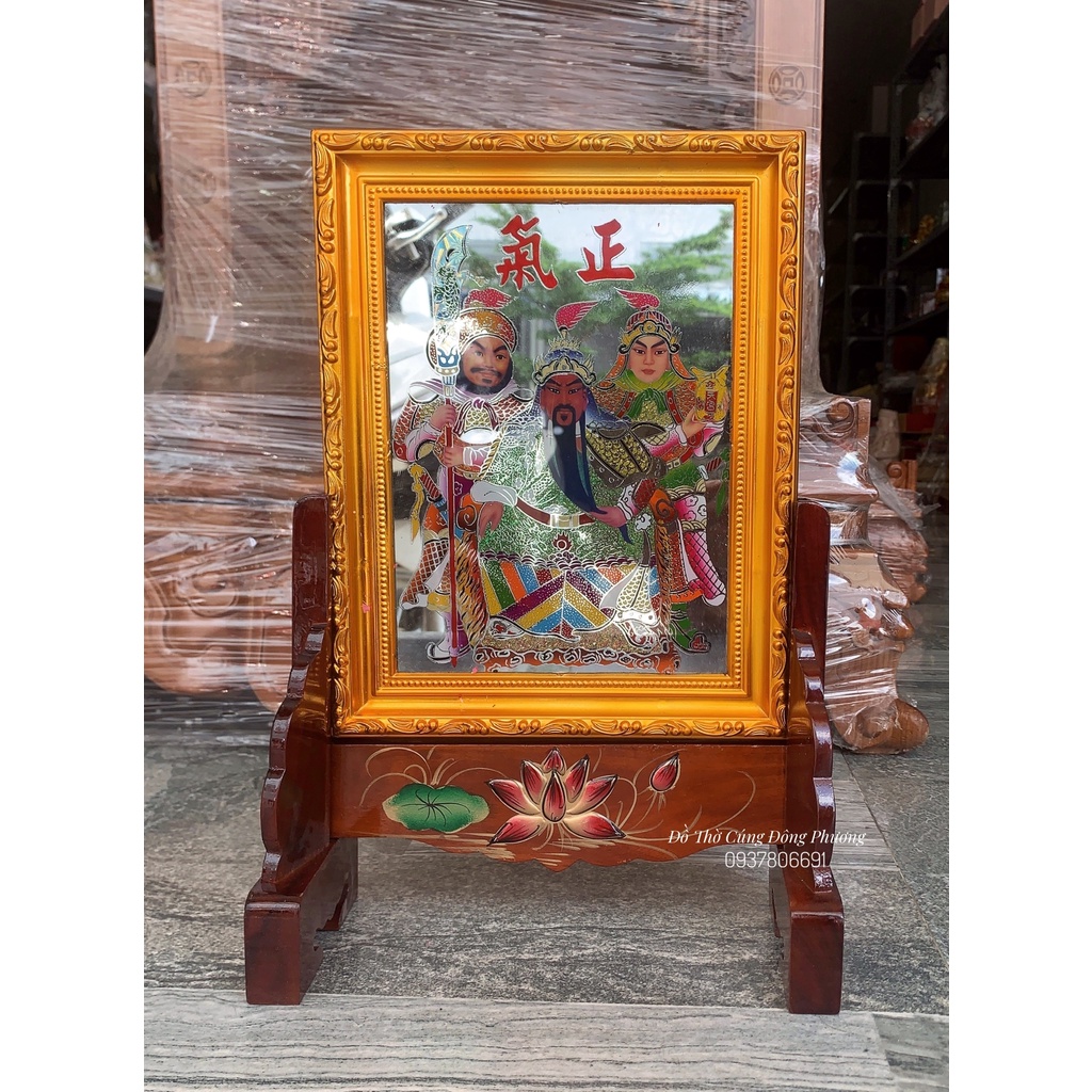 Khung Hình Để Ảnh Thờ Gỗ - Khung Hình Thờ Gỗ Hoa Sen nổi cao cấp &quot;Nhiều Kích Thước&quot;