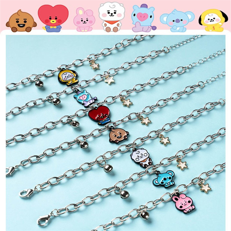 Vòng Tay Kiểu Dáng Thời Trang Kpop Bts Bt21 Đáng Yêu