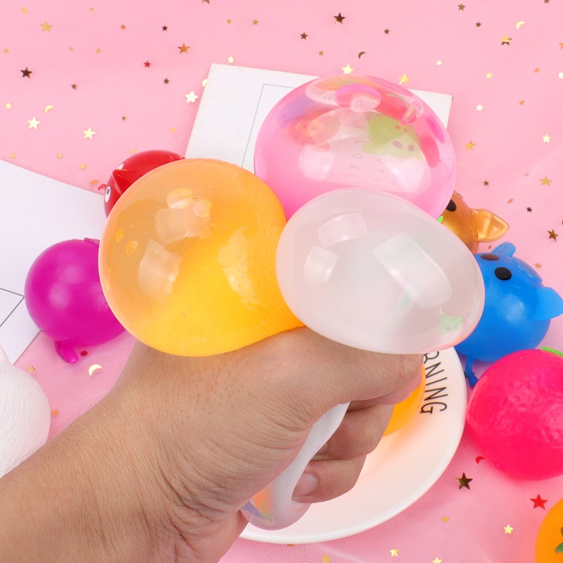 Squishy Mochi Trứng Bóp Trút Giận Gudetama bên trong là thú Mochi dẻo siêu mềm mịn dễ thương bóp xả stress