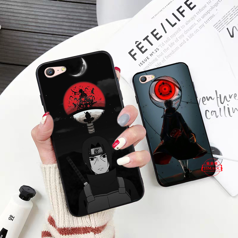 OPPO A3S A5 2018 A37 Neo 9 A39 A57 A5S A7 A59 F1S A77 F3 A83 A1 F5 A73 F F9 Pro 353B Naruto Uchiha Obito Originalblack Soft Case