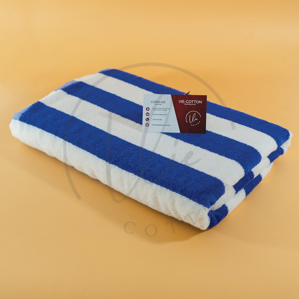 Set 2 khăn tắm 70x140cm VIECOTTON Ver2 100% cotton siêu thấm hút cam kết giao đúng màu