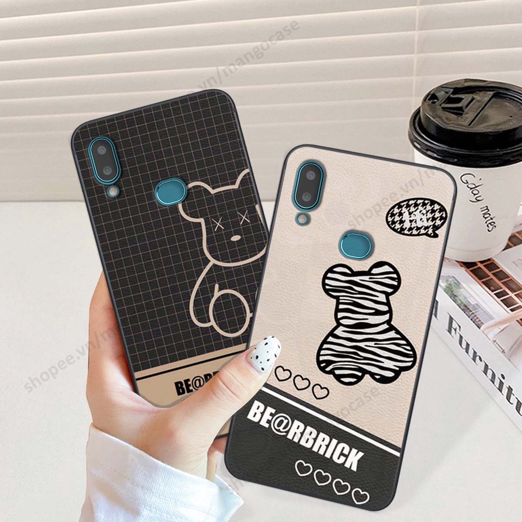 Ốp lưng Samsung A10s in hình happy nice, bé gấu đáng yêu