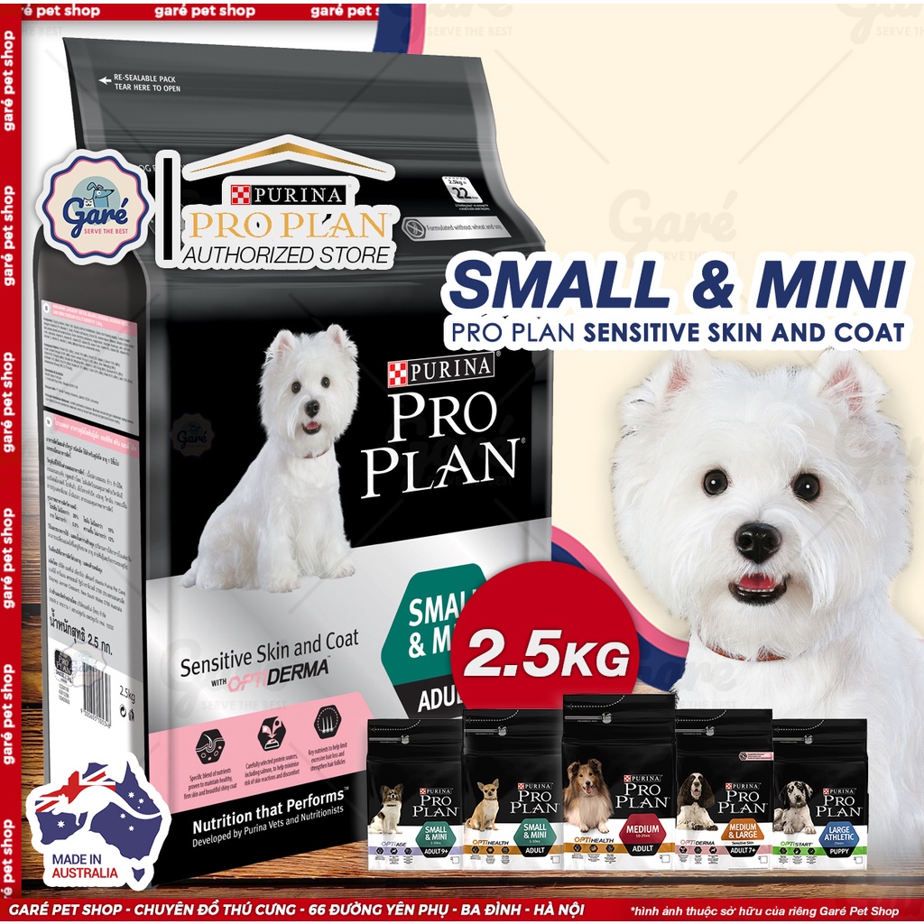 Hạt Pro Plan Purina dành cho Chó giống nhỏ, vừa nhập khẩu từ Australia cung cấp dinh dưỡng thiết yếu Proplan