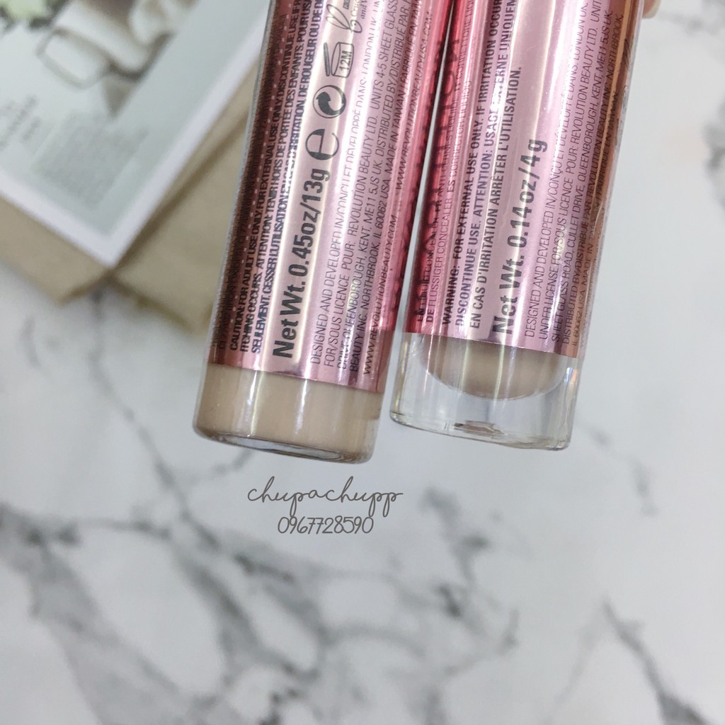 [Kèm Video] ĐÃ CÓ SUPERSIZE Che khuyết điểm Conceal and Define concealer Makeup Revolution | BigBuy360 - bigbuy360.vn