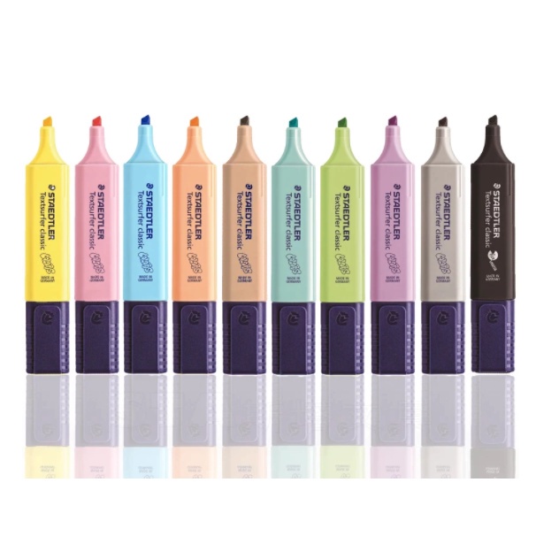 Bút Highlight Staedtler màu cơ bản và màu pastel