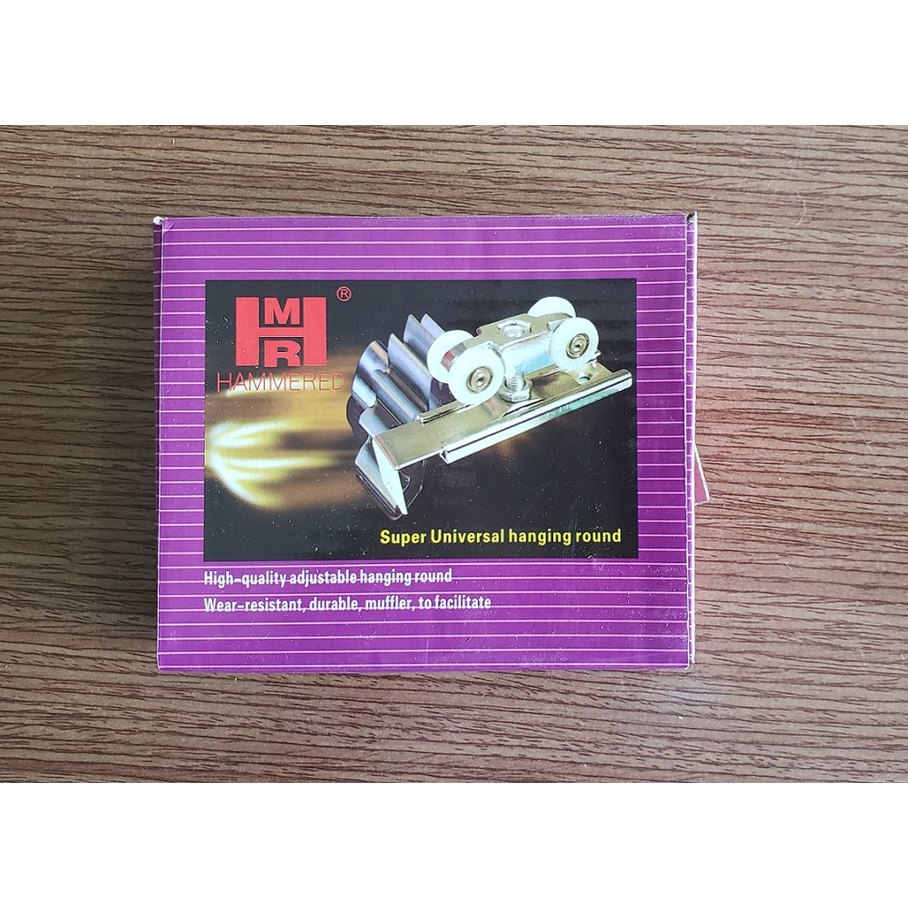 Bộ bánh xe cửa lùa HAMMERED  máng nhỏ