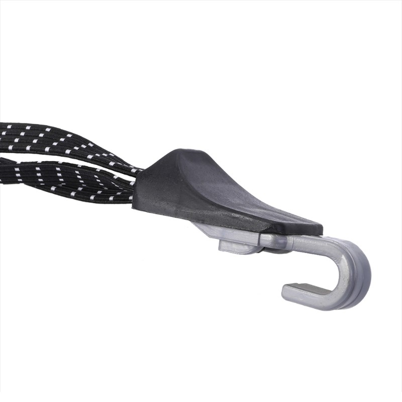 Dây thừng 3 lớp co dãn kèm móc dùng để buộc chặt hàng hóa trên xe đạp