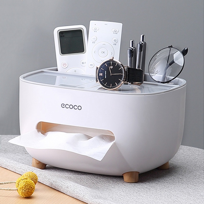 Hộp đụng giấy ăn đa năng, thông minh Ecoco chính hãng , hộp để bàn tiện lợi - E2009