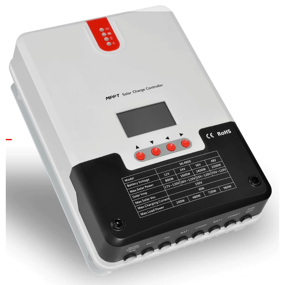 BỘ SẠC NĂNG LƯỢNG MẶT TRỜI MPPT  SRNE 12/24/36/48V, 60A