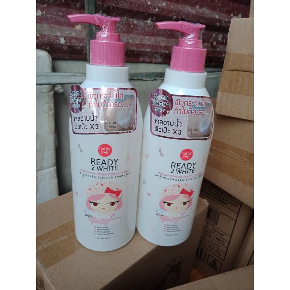 (GIÁ HỦY DIỆT) Sữa Tắm trắng da cathy Ready 2 White 450ml