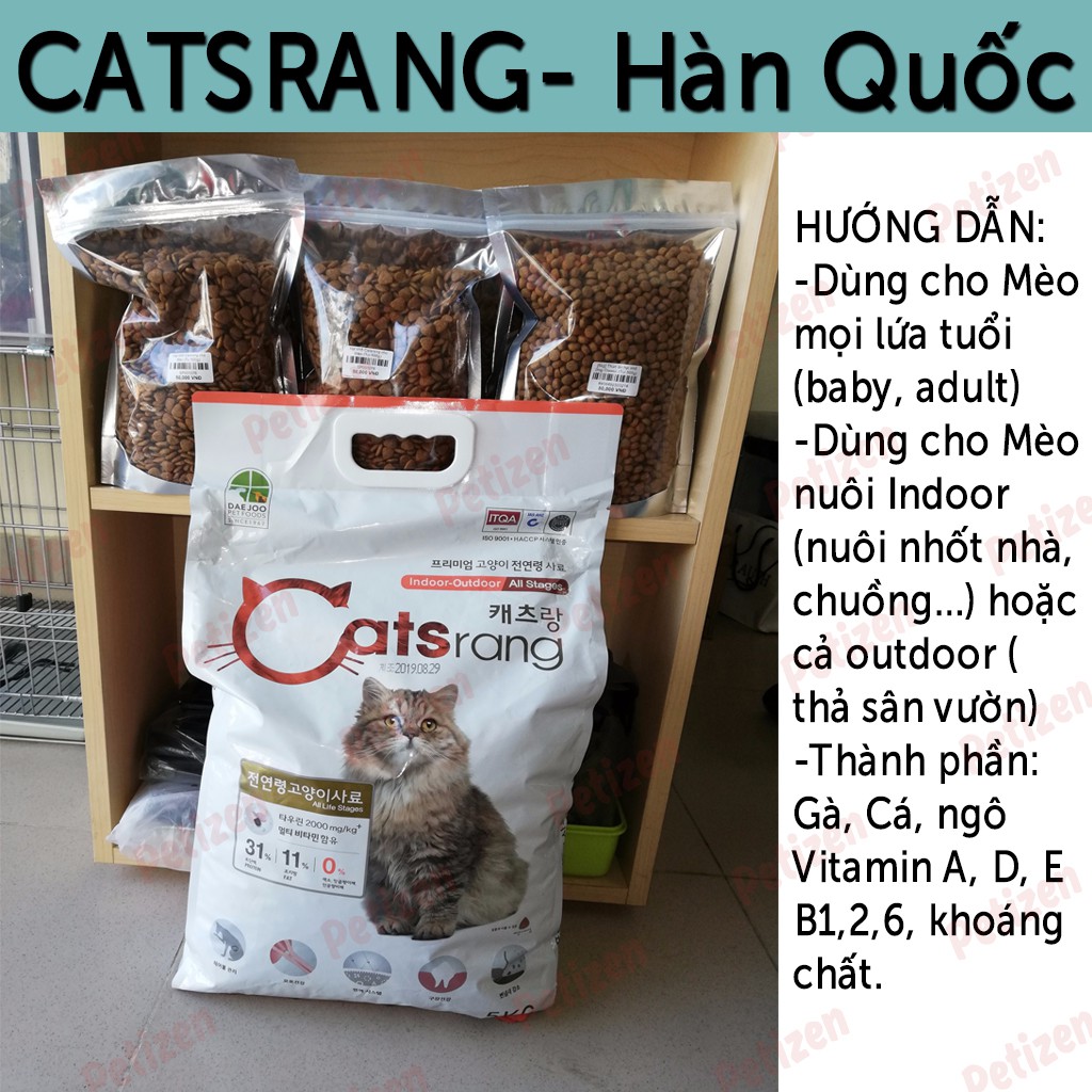 Thức ăn cho Mèo - Catsrang Hàn Quốc túi 500g