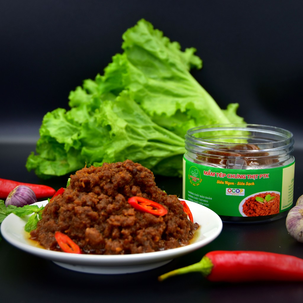 Mắm tép chưng thịt PTK 180gram ⭐nguyên liệu tươi ngon_ thịt heo đạt chứng nhận VIETGAP⭐ | BigBuy360 - bigbuy360.vn