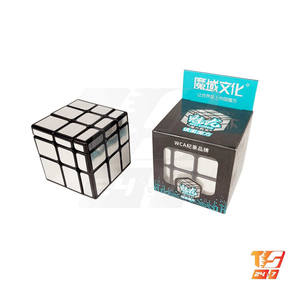 Khối Rubik 3x3 Biến Thể Bạc MoYu MeiLong Mirror - Đồ Chơi Rubic Gương 3 Tầng 3x3x3