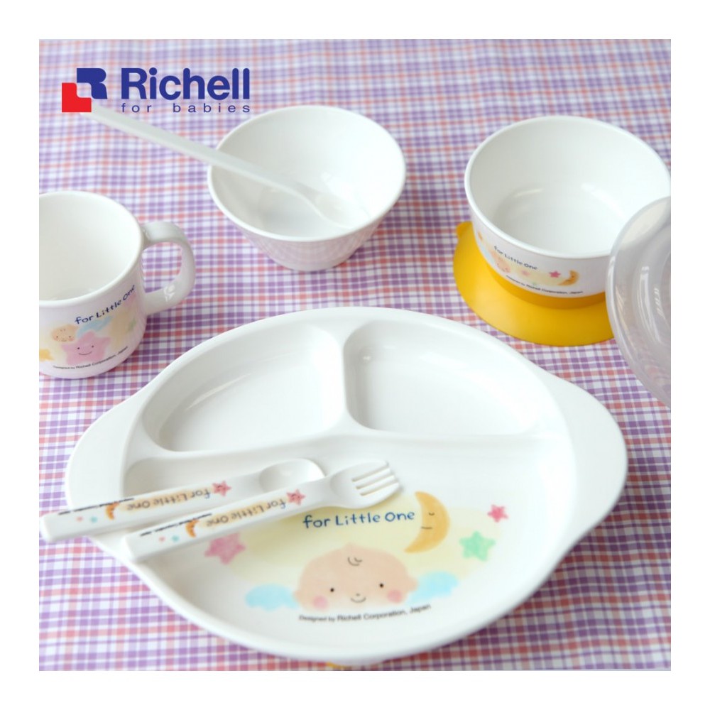 Bộ ăn dặm cho bé LO RICHELL 9 món, bộ ăn dặm chất liệu an toàn tiện lợi - Monnie Kids