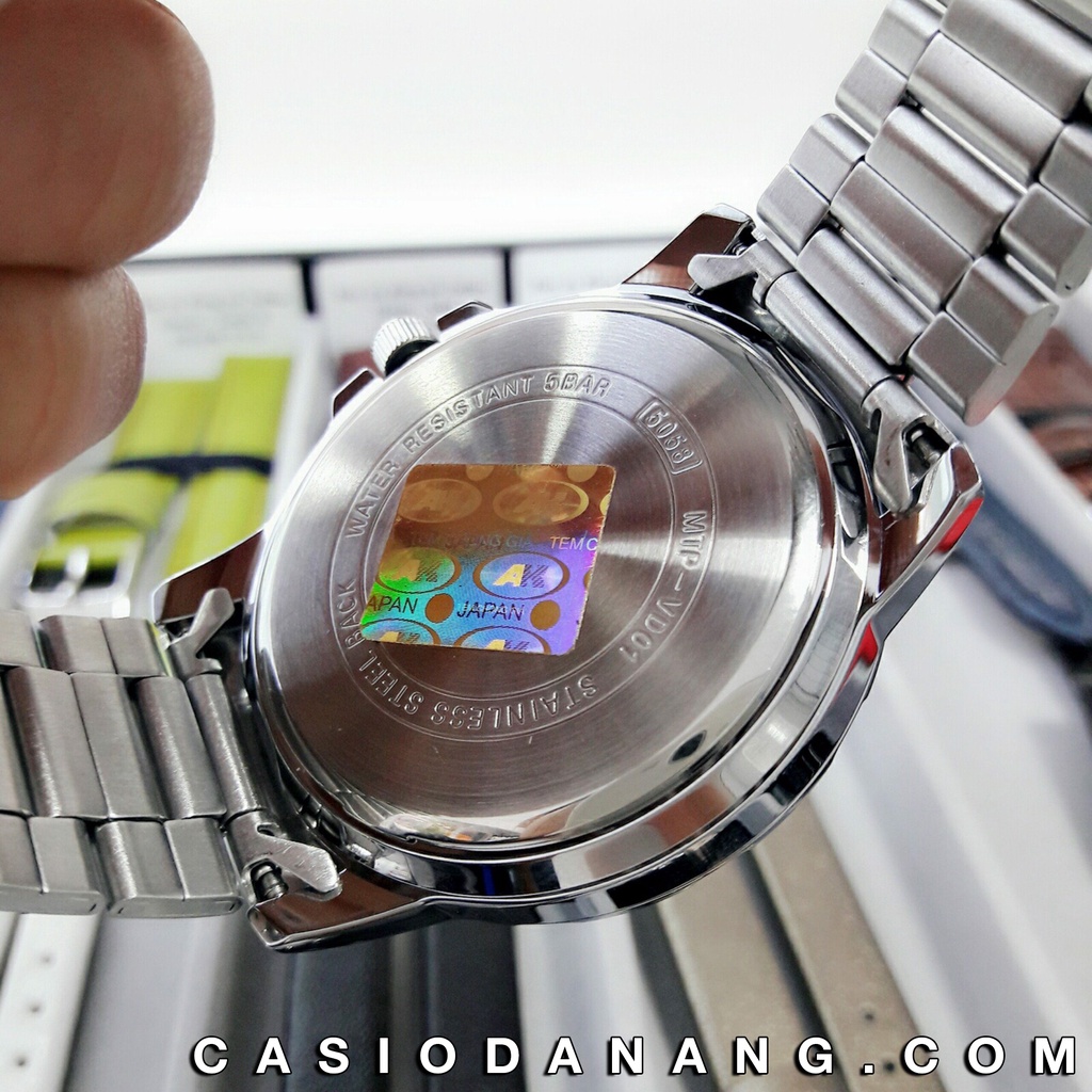 Đồng hồ nam dây kim loại Casio Standard chính hãng Anh Khuê MTP-VD01D-1E2VUDF (45mm)
