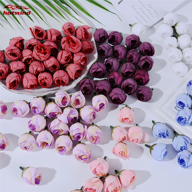 Nụ Hoa Hồng Giả 3cm Trang Trí Xinh Xắn HW