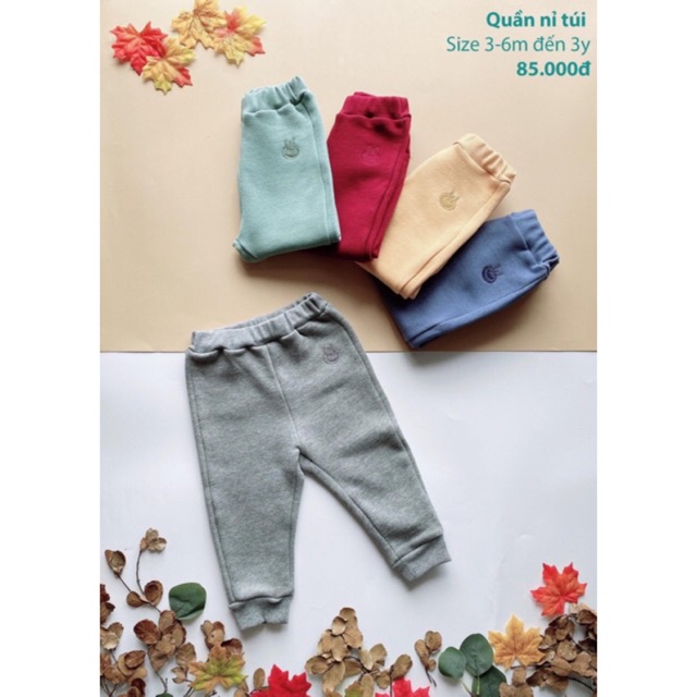Quần Dài Nỉ Bông Ấm Cho Bé Little Love