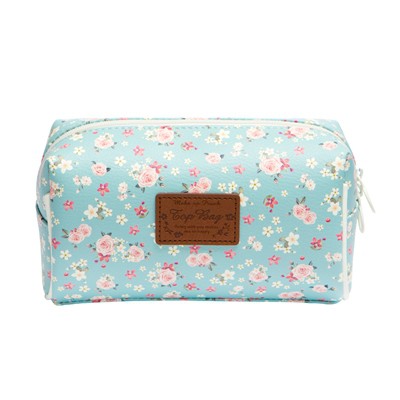 Túi Đựng Bút ARTBOX Hàn Quốc Dáng Vuông Màu Mint Họa Tiết Hoa Nhí