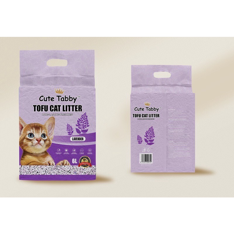 Cát vệ sinh mèo Cute Tabby Tofu Cat Litter 6L