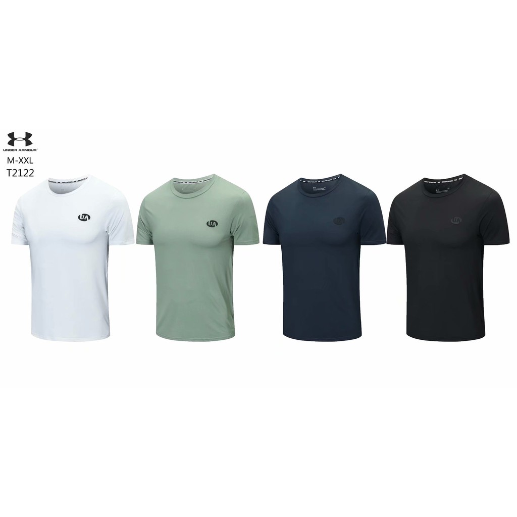 Under Armour Đơn giản và hàng loạt Được bọc Aresto khô Áo khoác thể thao Quần áo thể dục chạy bộ Đào tạo tay áo ngắn