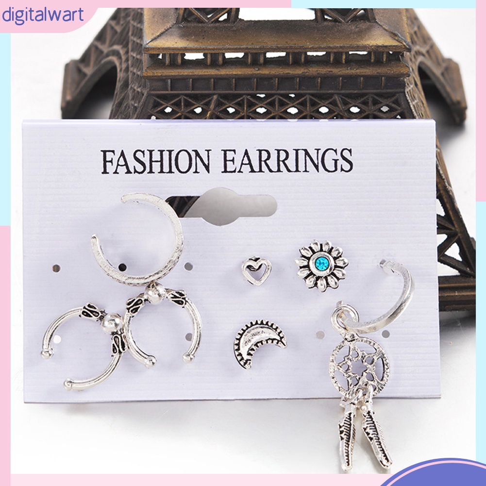 Bộ 7 khuyên tai nữ phong cách cổ điển đáng yêu