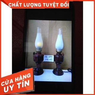 ĐÈN THỜ GỖ GỤ BÓNG SÁNG, MỜ BÓNG HOA KIỂU HOA KỲ( MỘT ĐÔI)