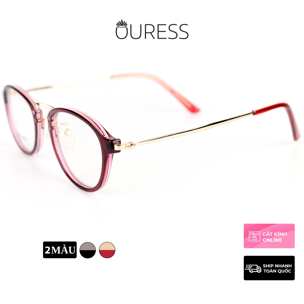 Gọng kính TR90 phối càng hợp kim cao cấp bền đẹp thời trang – hàng chính hãng Oues 9070