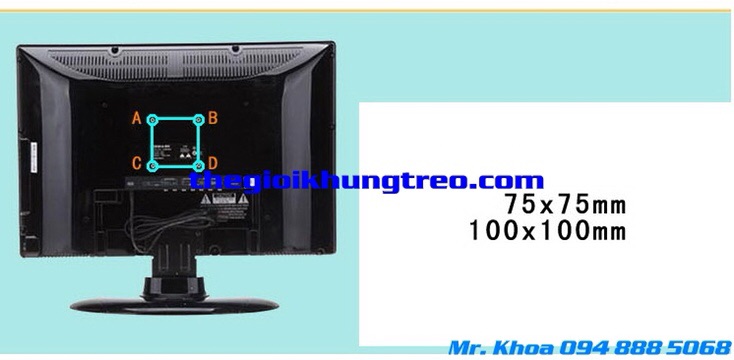 Giá treo tường màn hình máy tính 14 - 27 inches