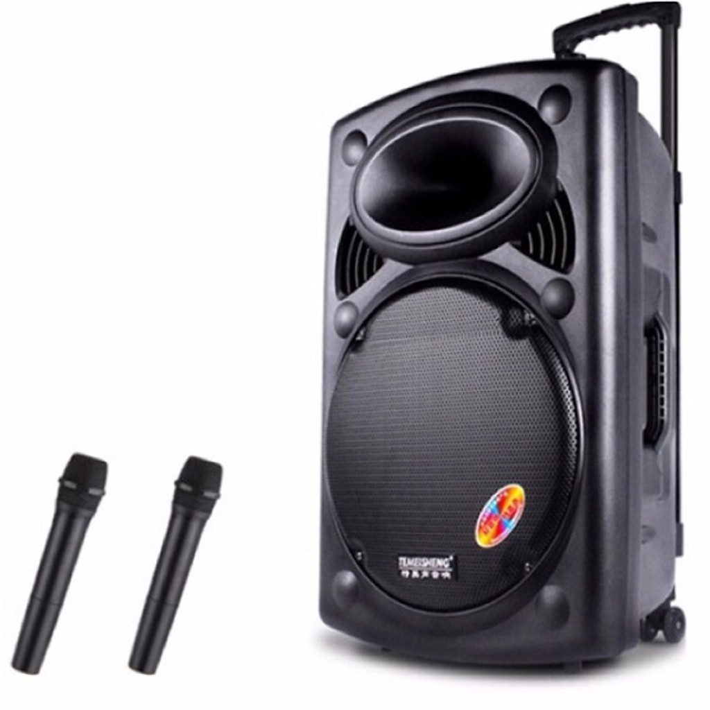 Loa kéo karaoke Temeisheng A108 BASS 40CM, loa Bass mạnh mẽ cho ra gia điệu tươi sáng, tinh khiết, rõ ràng-Loa bán chạy