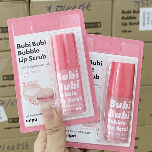 Tẩy Tế Bào Chết Môi Sủi Bọt Bubi Bubi Lip By Unpa 12ml