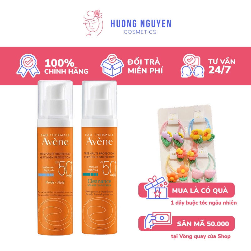 Kem Chống Nắng Avene Dry Touch Fluide SPF50+ 50ml / Avene Mattifying Cleanance SPF50+ 50ml