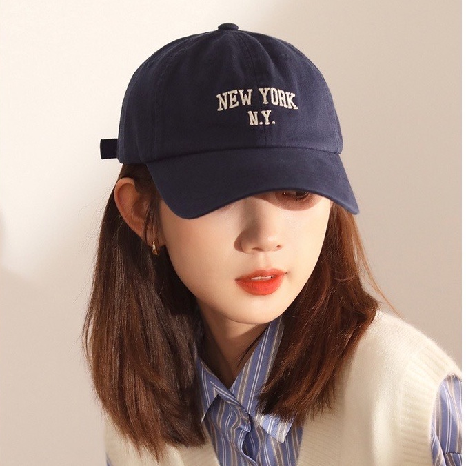 Mũ lưỡi trai nam nữ thêu chữ vải kaki, nón kết thời trang Hàn Quốc cao cấp thời trang hazin