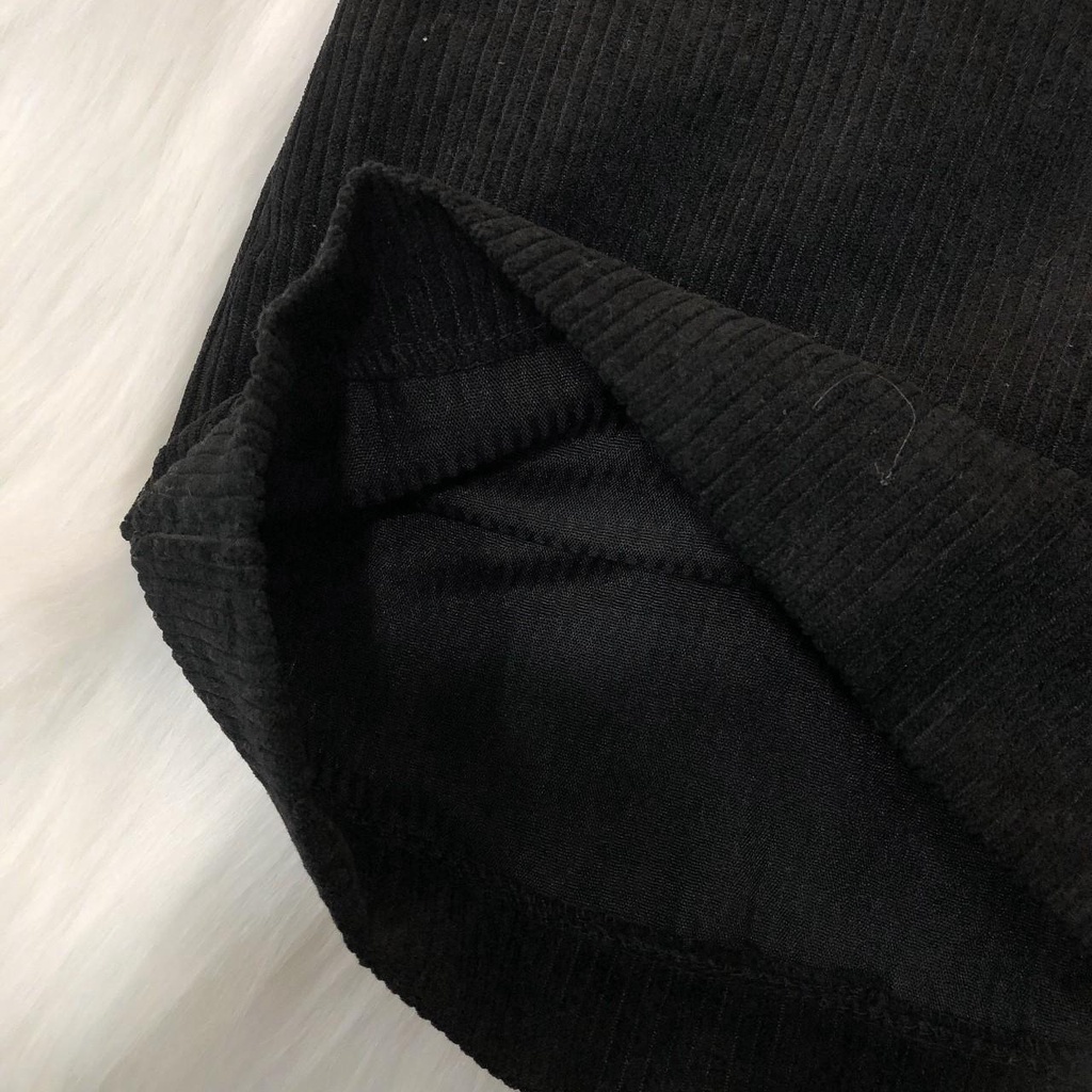 Quần Short Ngố Nữ Ống Rộng PETIT Vải Nhung Gân Mịn Thiết Kế Trẻ Trung Phong Cách Ulzzang (Ảnh Thật/ Có Sẵn)