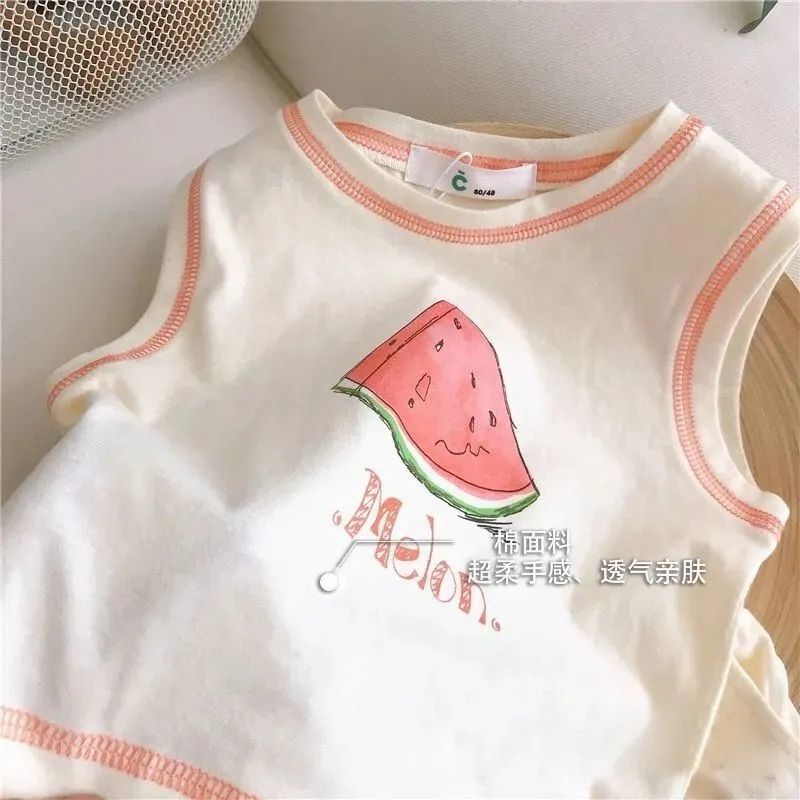 Bộ Đồ Thể Thao Áo Thun Cotton Tay Ngắn Phối Quần Ngắn Phong Cách Phương Tây Thời Trang Mùa Hè Mới Cho Bé Trai Gái 2022