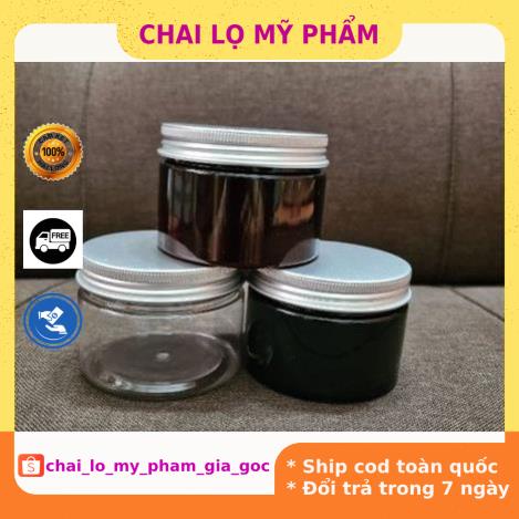 Hủ Đựng Kem ❤ GIÁ TỐT NHẤT ❤ Hủ nhựa pet 100g đựng mỹ phẩm, thực phẩm, đồ khô, ngũ cốc