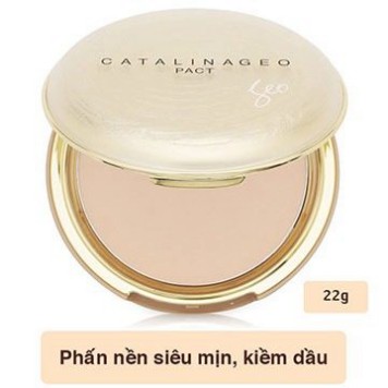 Phấn phủ kiềm dầu siêu mịn Geo Vàng Lamy Catalina Golden Pact - HanZy Store