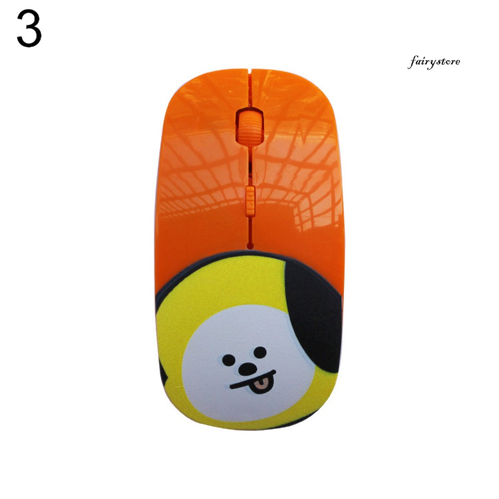 BTS BT21 Fs chuột không dây Hình Bt21 Chimmy Cooky Rj Mang