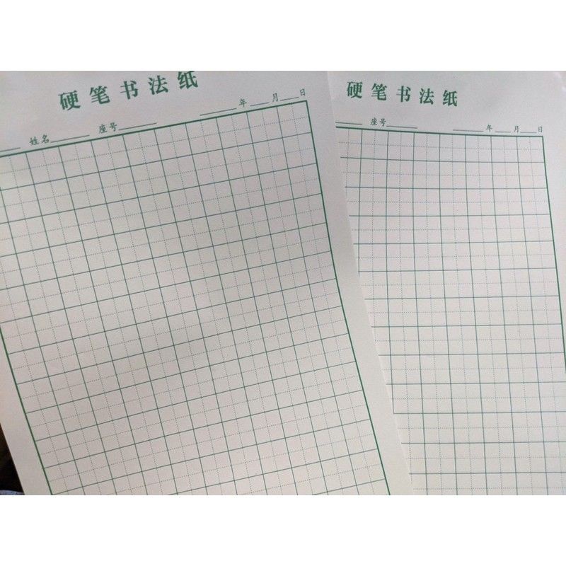 Giấy tập viết ô ly mễ, ô vuông chữ điền màu xanh đẹp lạ