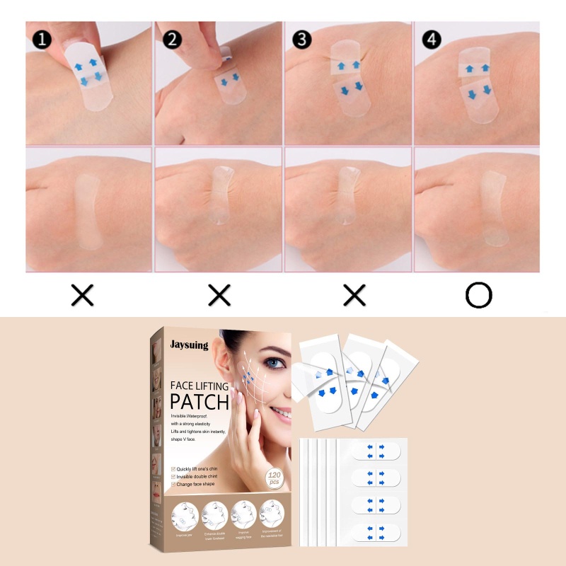 Set 30 Miếng Dán Nâng Cơ Mặt Vô Hình Giúp Loại Bỏ Nếp Nhăn Hiệu Quả