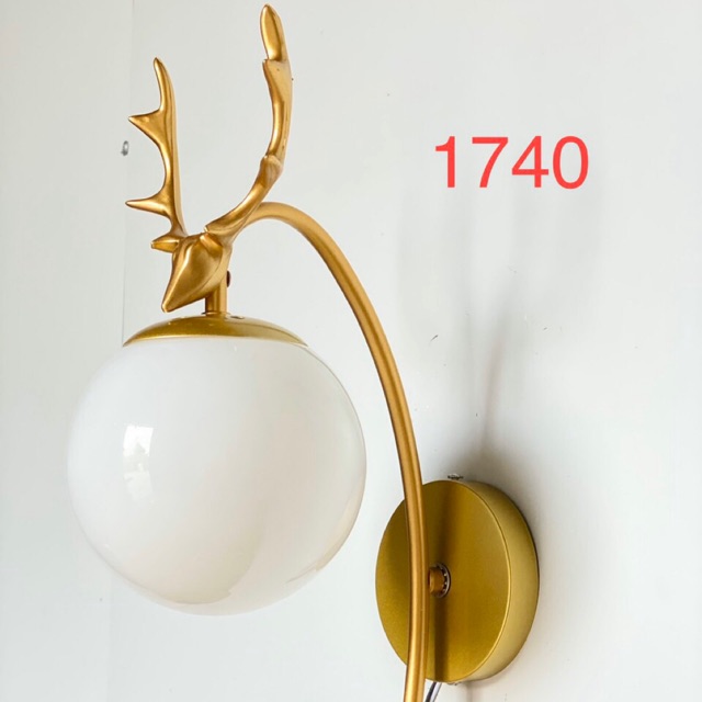 Đèn Tường Trang Trí Đầu Hươu- Tặng Kèm Bóng Led
