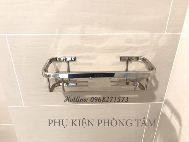 Kệ chữ nhật 1 tầng Inox 304